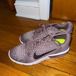 Nike Sneakers in Purple and White with Lime Accents